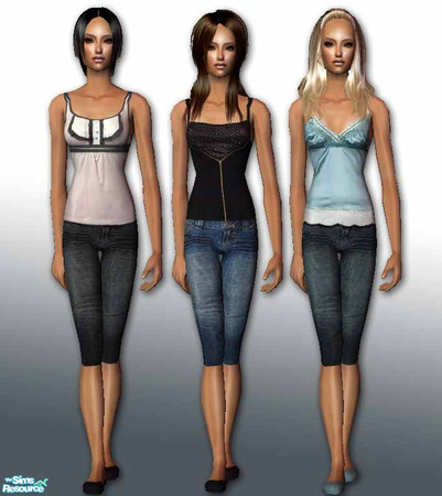 Sims 2 — AF Casual Set by nikisatez05 — Maxis Retextures