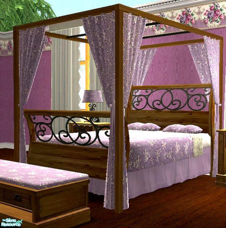Sims 2 — 4ESF Cottage 3 Bedroom - Sweet Lavender - Bed by pregate — Thanks to 4ESF for their fabulous meshes! This is a