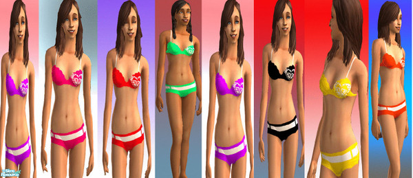Sims 2 — Roxy Bikini by tanira2 — Roxy bikini with belt kinda looks like the one Halle Berry wore in James Bond.