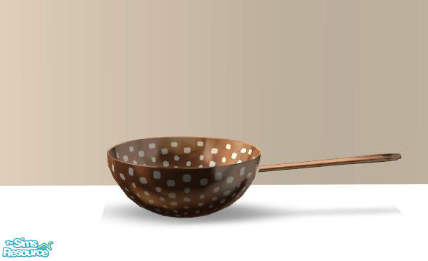 Sims 2 — PB Kitchen Decoset - Strainer round 01 Copper by ShinoKCR — 