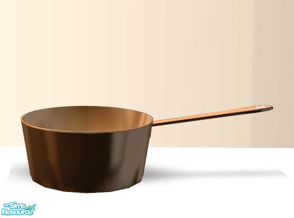 Sims 2 — PB Kitchen Decoset - Fryingpanhigh Copper by ShinoKCR — 