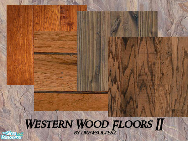 Sims 2 — Western Wood Floors II by drewsoltesz — A collection of 4 rough and ready wood floors, ideal for that ranch or