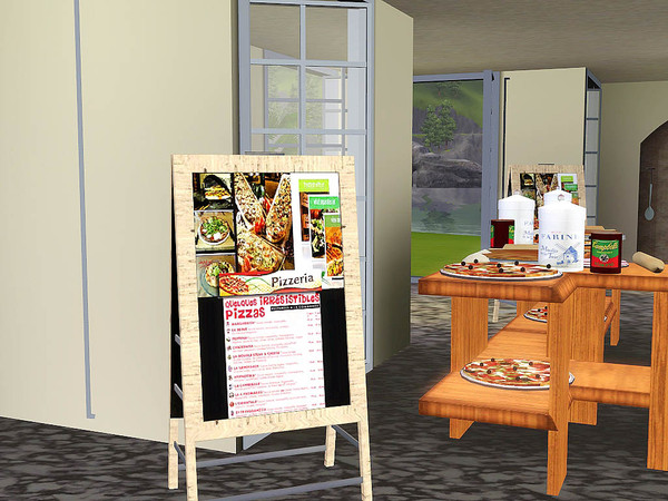 Sims 3 — pancarte pizzeria by jomsims — pancarte pizzeria by jomsims