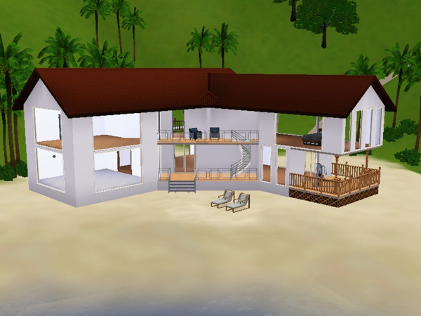 Sims 3 — Palm Tree Property by Milii454 — Palm Tree Property is a modern and luxurious lot surrounded by swaying palm