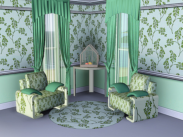 Sims 3 — marcorse_maidenhair pattern by marcorse — A repeat pattern featuring the delicate tracery of maidenhair fern