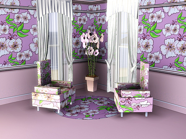 Sims 3 — marcorse_apple blossom pattern by marcorse — This large format pattern features the delightful pink blossoms and