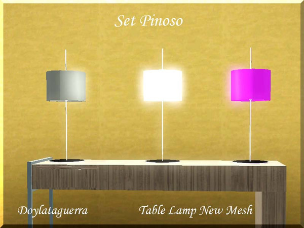 Sims 3 — Doylataguerra Pinoso Table Lamp mesh by Doylataguerra_ — Doylataguerra Pinoso Table Lamp mesh