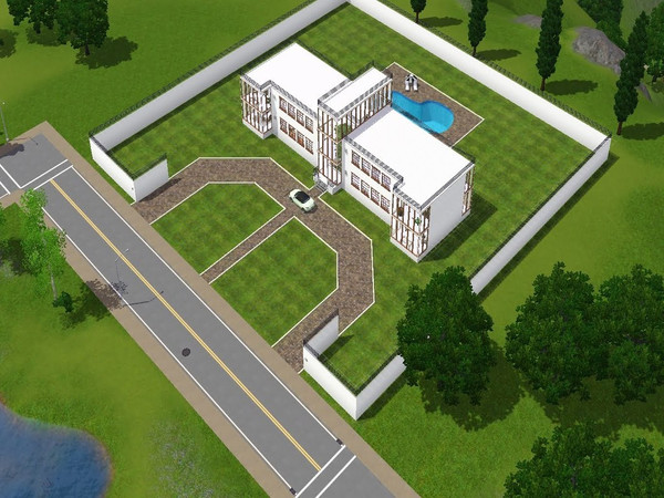Sims 3 — Modern mansion by leo027412 — Modern mansion No CC Base game only