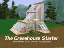 Sims 3 — The Greenhouse Starter by Empathy52 — This energy sufficient starter home is the perfect place to start off your