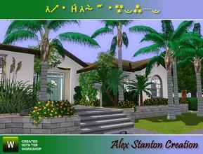 Sims 3 —  by alex_stanton1983 — A beautiful californian house, everything in ground floor, with swimming pool and fitted