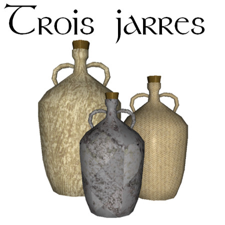 Sims 3 — MacTavish Inn - Build Buy - Trois Jarres by lilliebou — -45 Simoleons -Three recolorable channels -Misc.Decor