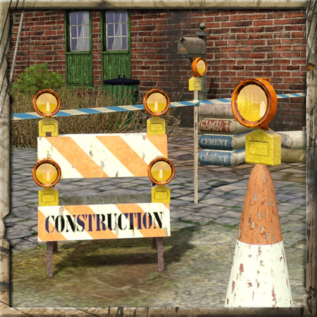 Sims 3 — Construction Lamp by Cyclonesue — How many wardrobes and garden sheds house a stolen construction lamp? Well,