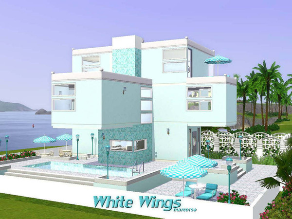 Sims 3 — White Wings by marcorse — White Wings is a prestigious beach residence or vacation home, on prime ocean
