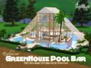 Sims 3 — Exclusive Greenhouse Pool Bar by Empathy52 — This exclusive bar is the place to be! ECO Commerce 2011 Created By