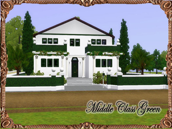 Sims 3 — MiddleClass Green  by JCIssette — Presenting another residential lot from my latest world, Atlantis Renaissance.