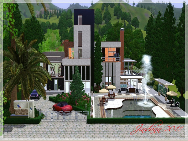 Sims 3 — Spring Villa by Jindann — Nice Residential for your sims by Jindann