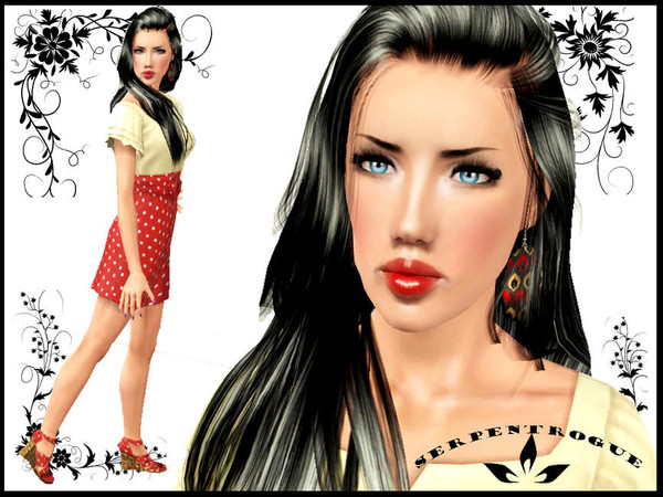 Sims 3 — Rachel by Serpentrogue — every day clothing- outdoor stuff eyeshadow- ladyfrontbum candy