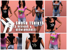 Sims 3 — Female Smosh Tshirt by reebmuse912 — Young Adult / Adult Female 'Smosh' tshirt, made using EA's mesh.