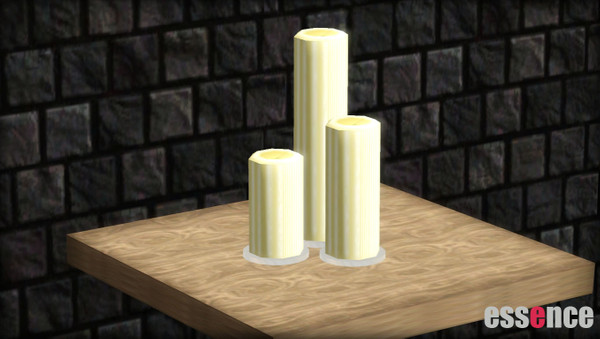 Sims 3 — Luxeluscious Candles by simseviyo — 3 candles 