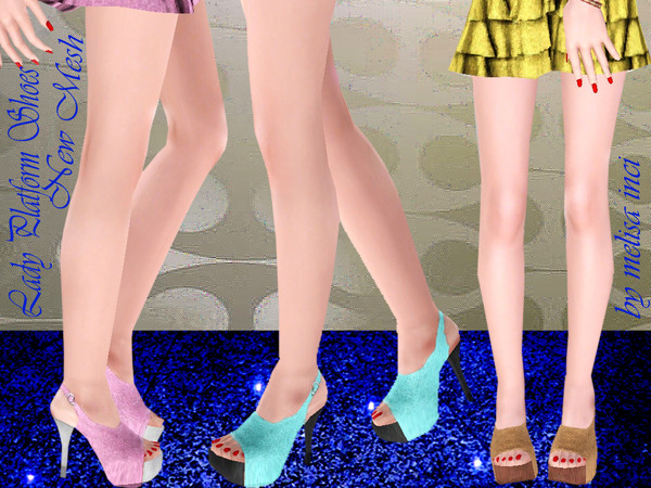 Sims 3 — Lady Platform Shoes  by melisa_inci — Lady Platform Shoes by melisa inci Everyday-Formal-Swimwear 2 Recolorable