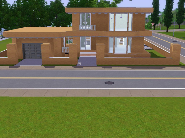 Sims 3 — Invasion by Me_And_You2 — This house has three floors. A kitchen, a living room, two bathrooms and two bedrooms.