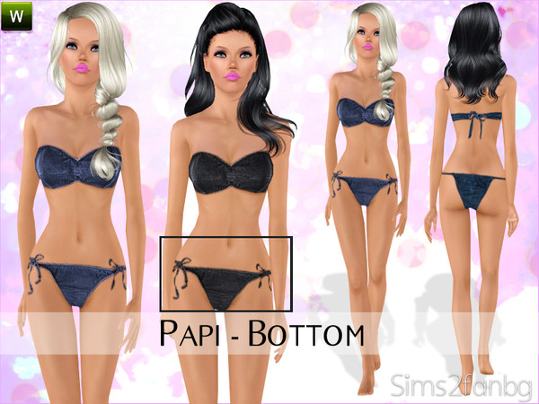 Sims 3 — Papi - Bottom by sims2fanbg — .:Papi:. Bottom swimwear in 3 recolors,Recolorable,Launcher Thumbnail. I hope u