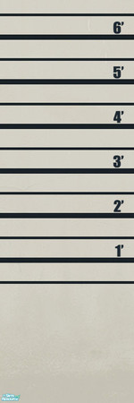 Sims 2 — Police Precinct Walls - line up stage 07 by BeOSBoxBoy — A worn plaster wall for use as a police line-up wall