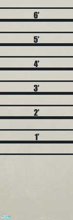 Sims 2 — Police Precinct Walls - line up stage 04 by BeOSBoxBoy — A worn plaster wall for use as a police line-up wall