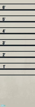 Sims 2 — Police Precinct Walls - line up stage 01 by BeOSBoxBoy — A worn plaster wall for use as a police line-up wall