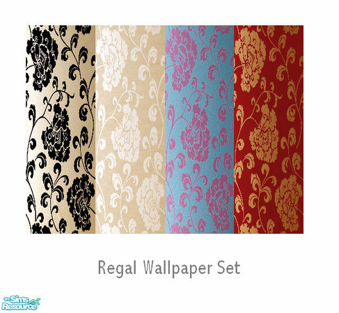 Sims 2 — Regal Wallpaper Set by thekewlestnerd — Set of four wallpapers