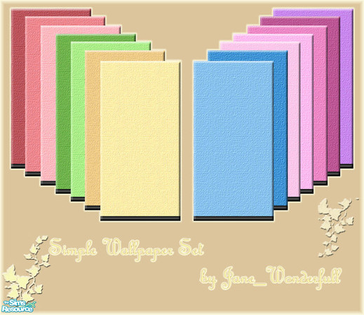Sims 2 — Simple Wallpapers set by Jane_Wonderfull — Hi again!)) This is simple wallpaper set for your sims) There are