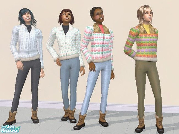 Sims 2 — JD Jacket collection by jdamgaard — A new collection of recolors of Maxis Outerwear. Enjoy!
