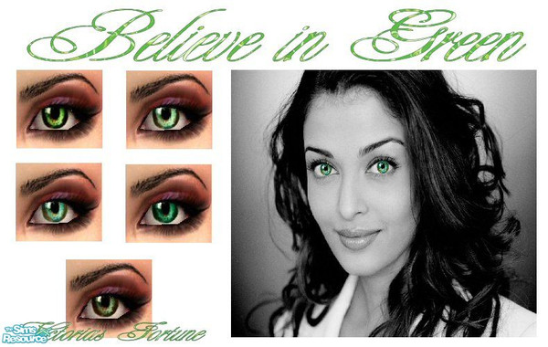 Sims 2 — VF Believe in Green Eye Collection by fortunecookie1 — I was really excited about the Victorias Fortune Believe