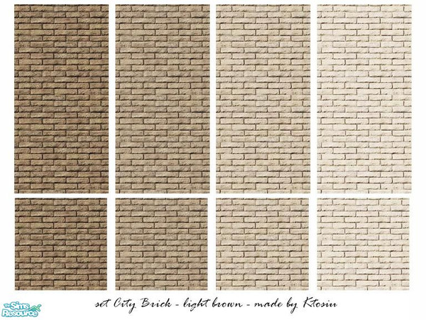 Sims 2 — City Brick - light brown by Ktosiu111 — xxx