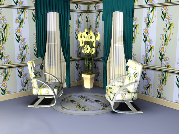 Sims 3 — marcorse_tall shasta pattern by marcorse — Tall stalks of shasta daisy make a striking vertical design for this