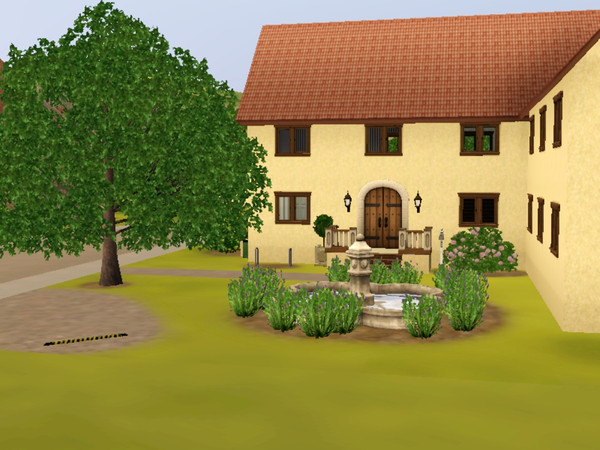 Sims 3 — The Lavender Lodging by Milii454 — Named after the Lavender plants set around the natural spring powered