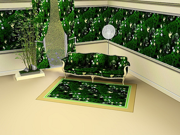 Sims 3 — marcorse_yellow bird pattern by marcorse — At a stretch this design could be seen as symbolic of peace and