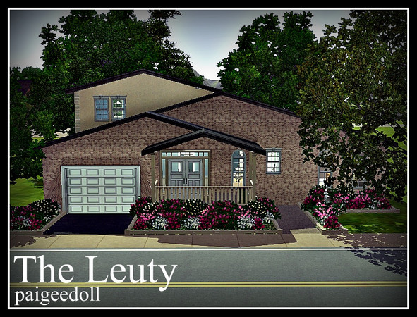 Sims 3 — The Leuty by paigeedoll — A cute home that is perfect for a starter. This home has 3 bedrooms and a loft! An