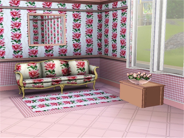Sims 3 — marcorse_pearlyrose small pattern by marcorse — A smaller format version of my Pearly Rose pattern