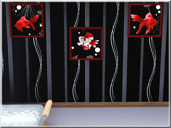 Sims 3 — Dyo-tableaux_poissons_rouge by dyokabb — by Dyokabb for TheSimsResource