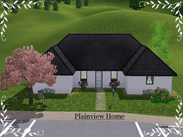 Sims 3 — Plainview Home (1 bd, 1 ba) by weirdling2 —  A very simple home for the sim that is just starting out. Very