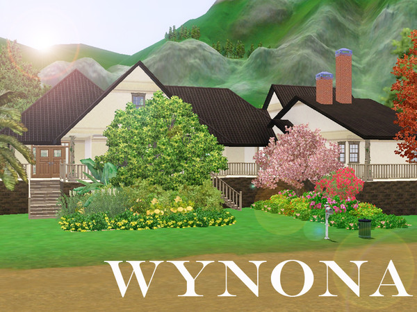 Sims 3 — Wynona by grizzly_bear — 3 bedrooms, 2 bathrooms plus ensuite, wrap around deck, open plan living