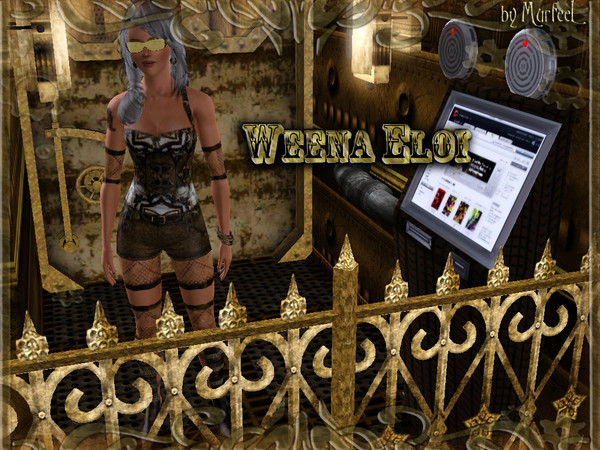 Sims 3 — Weena Eloi by murfeel — Weena comes from a land far far away...in time. Having come to the past from the distant
