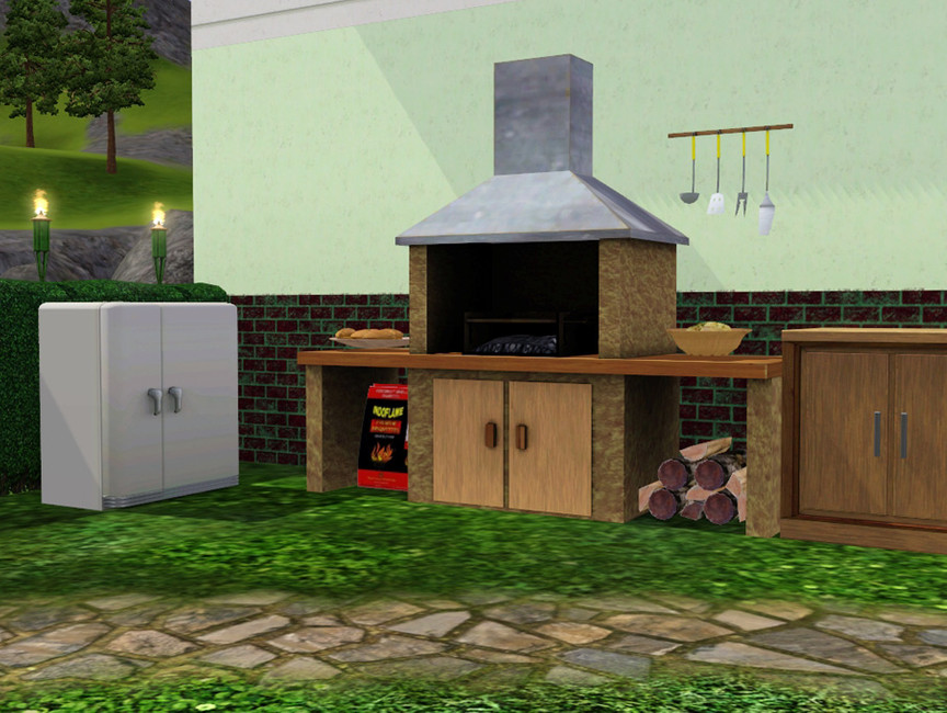 The Sims Resource Lulu Outdoor living barbeque