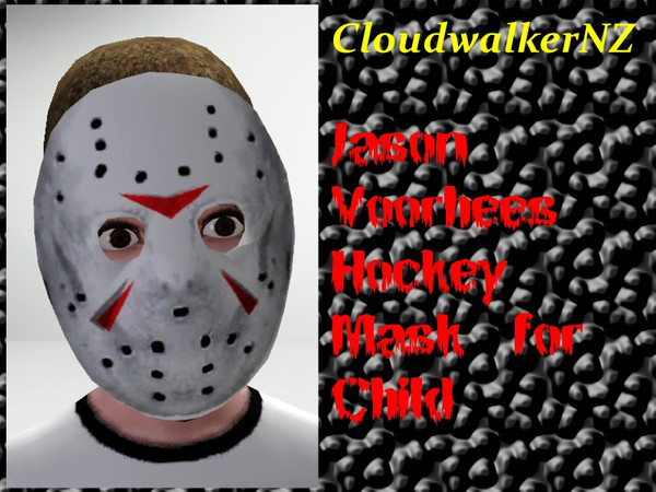 Sims 3 — Child Jason Voorhees Hockey Mask by CloudwalkerNZ2 — 