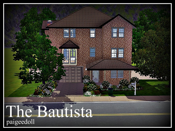 Sims 3 — The Bautista by paigeedoll — This large house is built for a large family, 3 very large bedrooms, but plenty of