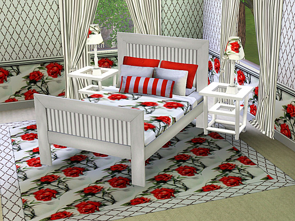 Sims 3 — marcorse_big red pattern by marcorse — Big and red and beautiful - the roses in this allover repeat pattern.