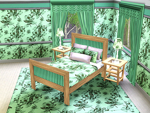 Sims 3 — marcorse_dogwood pattern by marcorse — A small spray of dogwood blossom is the main feature of this repeat