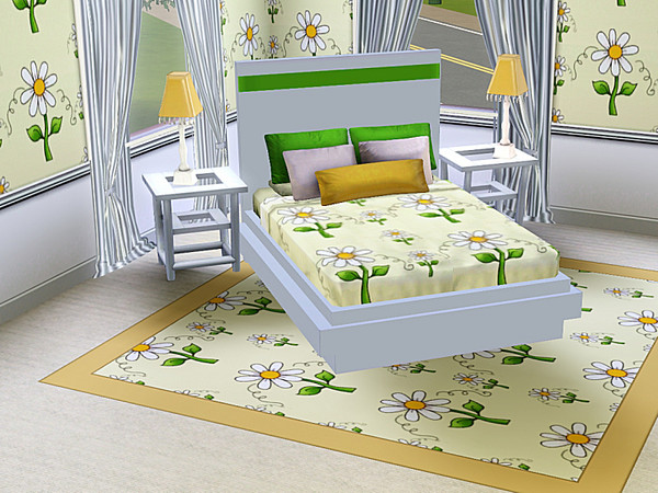 Sims 3 — marcorse_byzgirls daisy pattern by marcorse — One white petalled, yellow centred daisy as requested, ma'am. A