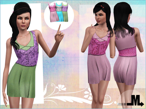 Sims 3 — Shiny [Teen] by miraminkova — Shiny dress for your little princess!